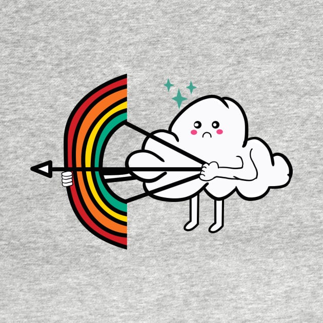 cute rainbow cloud by teemarket